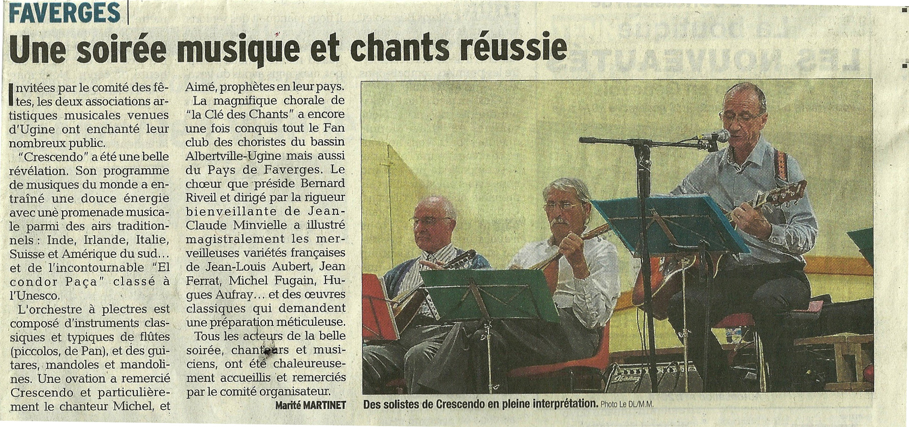Chorale La Clé des Chants - UGINE (Savoie)